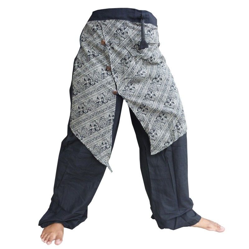 Pantalon thaïlandais avec Stoffapplilation