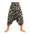 Aladinhose mit Schmetterling schwarz