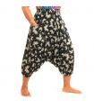 Aladinhose mit Schmetterling schwarz