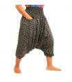 Harem pants ladies diamond pattern short