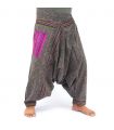 harem pants cotton oriental printed