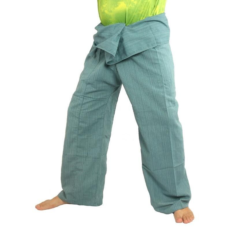 Thai Fisherman Pants Cottonmix extra lang - blau
