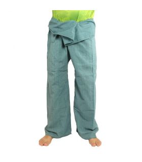 Pantalon de pêcheur thaïlandais Cottonmix extra long - bleu