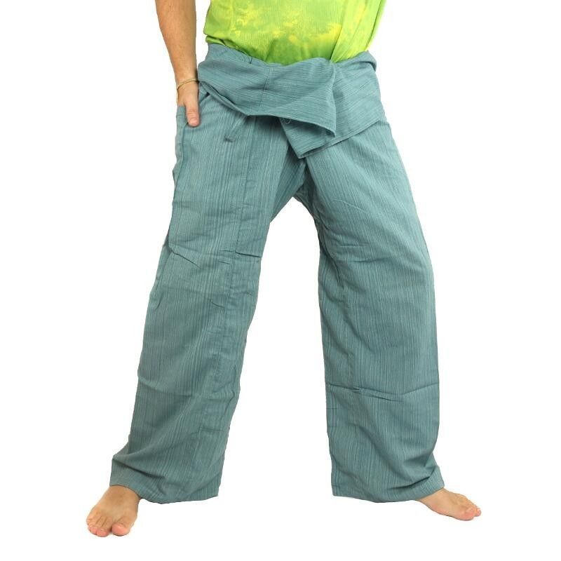 Thai Fisherman Pants Cottonmix extra lang - blau