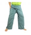 Pantalon de pêcheur thaïlandais Cottonmix extra long - bleu
