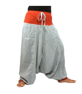 Aladinhose grau rot
