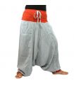 Aladinhose grau rot