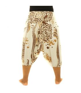 Aladinhose bedruckt Boho Blumen Design