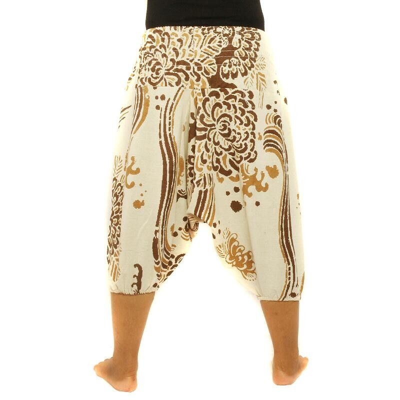 Aladinhose bedruckt Boho Blumen Design