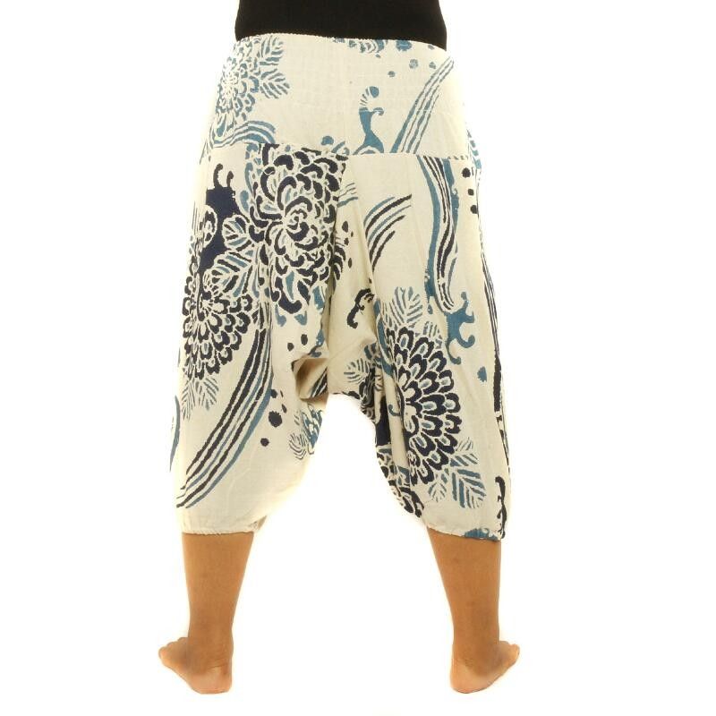 Aladinhose bedruckt Blumen Muster