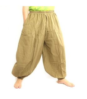 Sarouel coton kaki