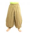 Sarouel en coton kaki