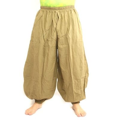 Sarouel en coton kaki