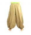 Sarouel en coton kaki