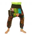 Pantalon patchwork Aladin en coton