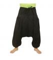 Aladinhose mit 2 tiefen Seitentaschen, schwarz