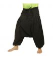 Harem pants with 2 deep side pockets, black