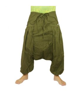 Pantalones Aladdin con 2 bolsillos laterales profundos, verde