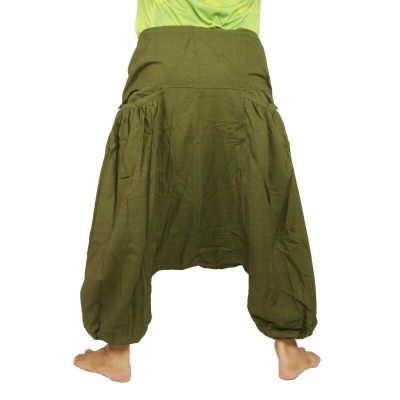 Aladinhose mit 2 tiefen Seitentaschen, grün