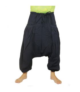 Aladdin pants with 2 deep side pockets, dark blue