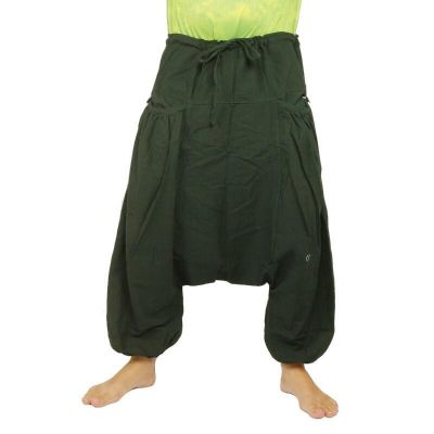 Aladinhose mit 2 tiefen Seitentaschen, grün