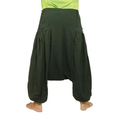 Aladinhose mit 2 tiefen Seitentaschen, grün