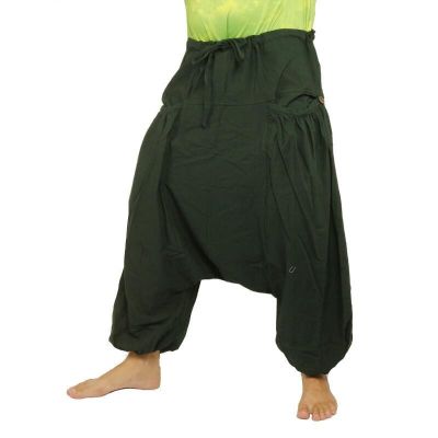 Aladinhose mit 2 tiefen Seitentaschen, grün