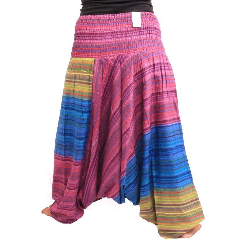 harem pants striped coloured