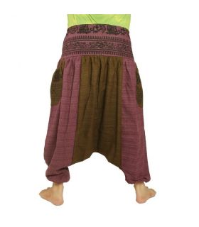 Pantalon de méditation - Les pieds du Bouddha Om Dharmachakra