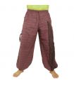 Haremshose   Ethno Druck magenta