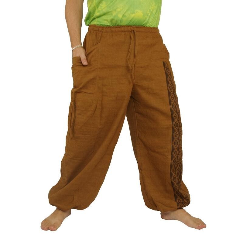 Haremshose   Ethno Druck khaki