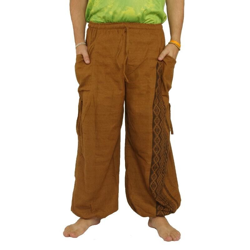 Haremshose   Ethno Druck khaki