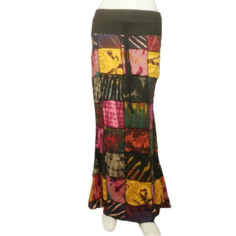 Jupe patchwork en élasthanne douce / élasthanne taille M