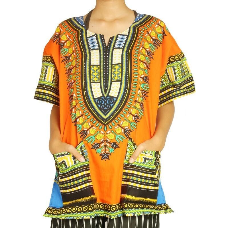 Dashiki Print Hemd Size S 