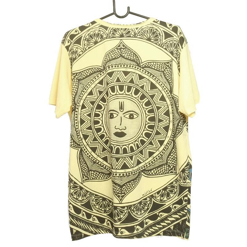 "Mirror" Mandala Sonne T-Shirt Größe L