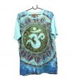 "Mirror" Om Mandala T-Shirt Größe L