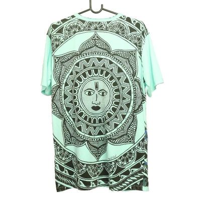 "Mirror" Mandala Sun T-shirt size L