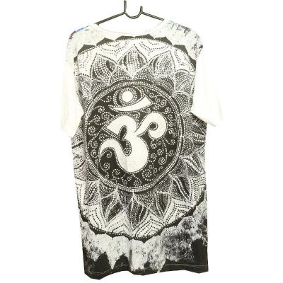 "Mirror" Om Mandala T-shirt size L