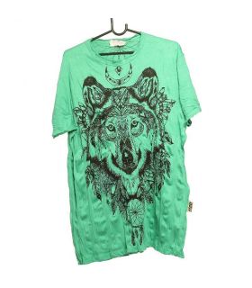 "Sure" Wolf Traumfänger T-Shirt Größe L