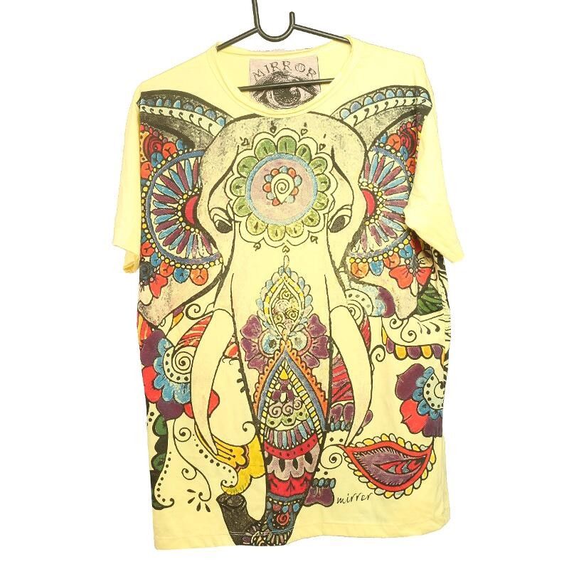 "Mirror" Ganesha Elefant T-Shirt Größe M