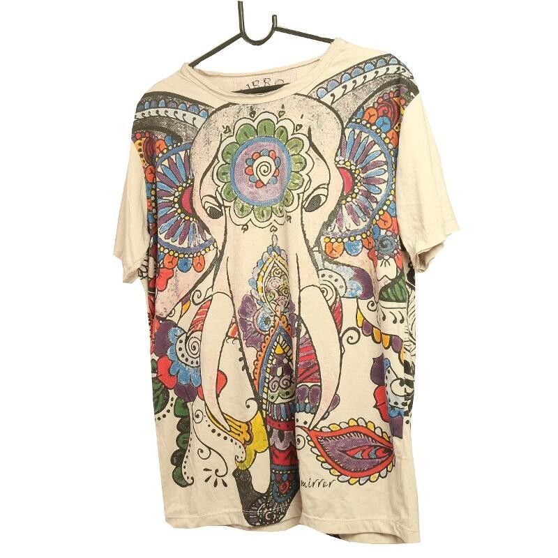 "Mirror" Ganesha Elefant T-Shirt Größe M
