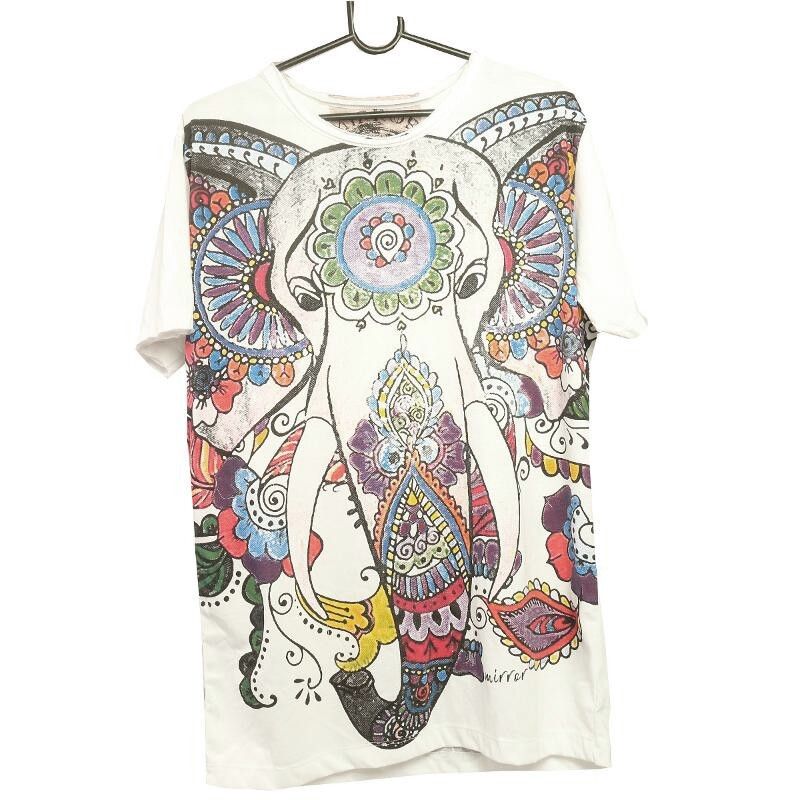 "Mirror" Ganesha Elefant T-Shirt Größe M