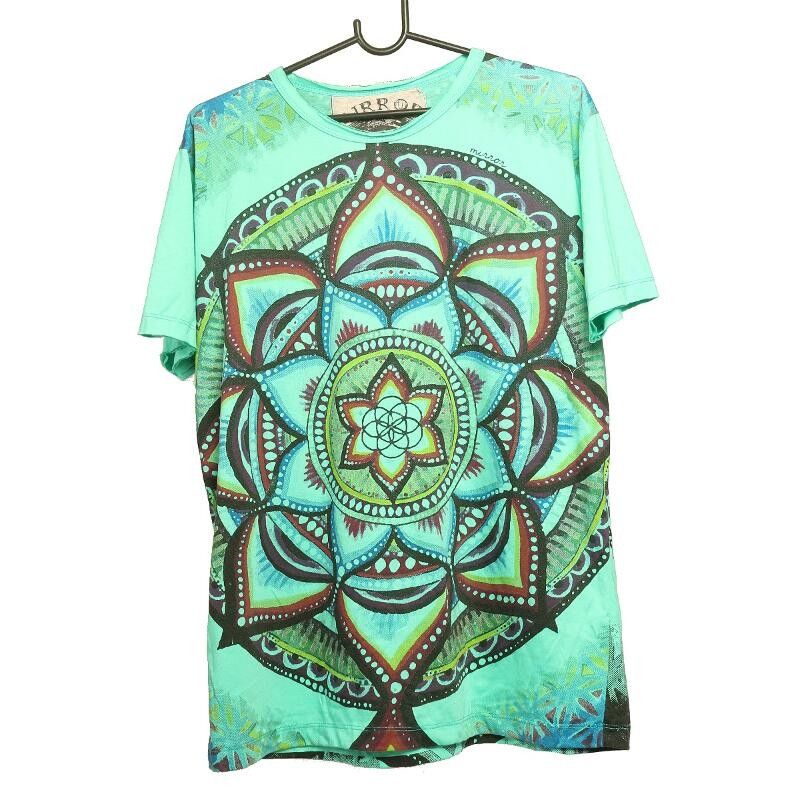 "Mirror" Mandala T-Shirt Größe M