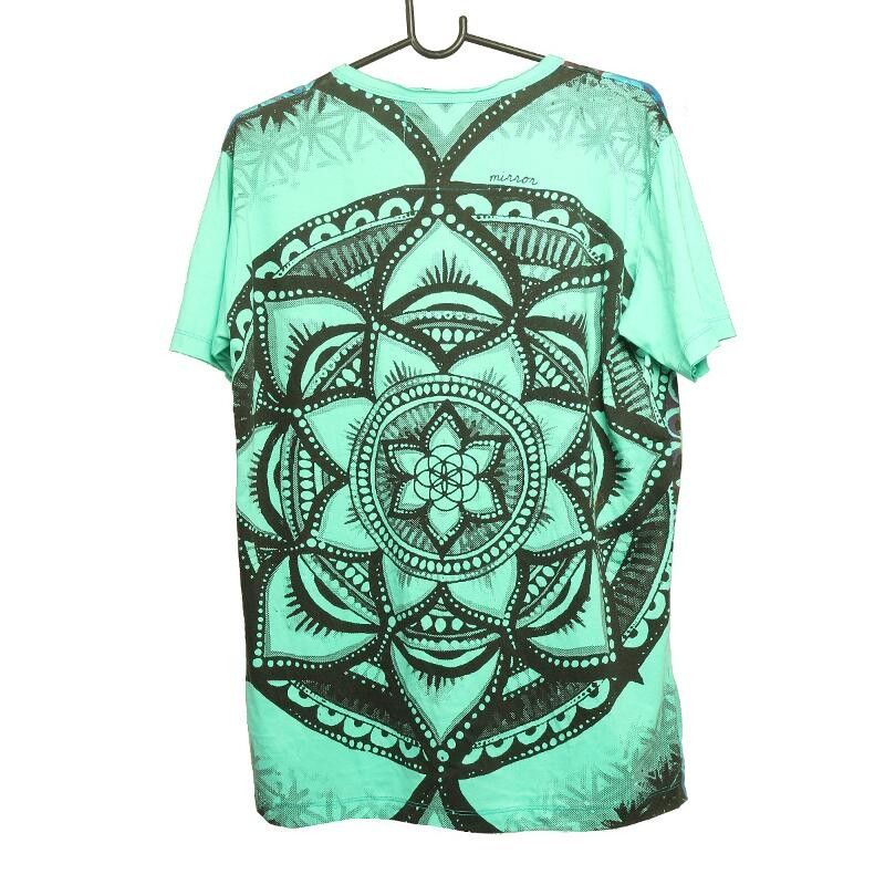 "Mirror" Mandala T-Shirt Größe M
