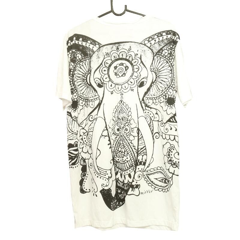 "Mirror" Hippie Ganesha Elefant T-Shirt Größe L