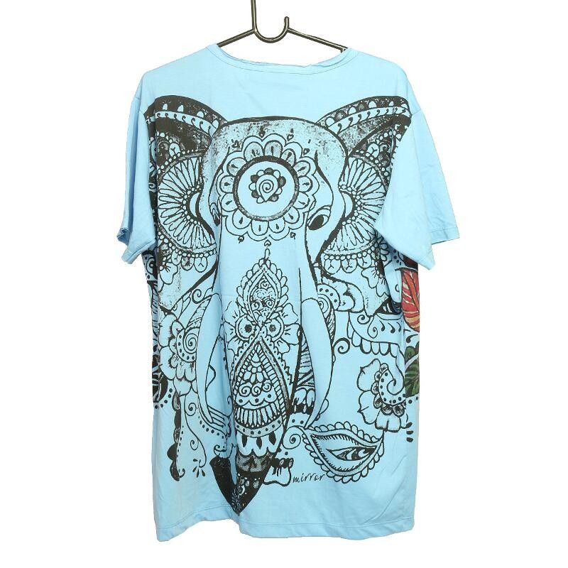 "Mirror" Hippie Ganesha Elefant T-Shirt Größe L