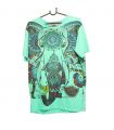 Camiseta "Espejo" Ganesha Elefante Hippie Talla L