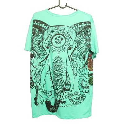 "Mirror" Hippie Ganesha Elephant T-Shirt Size L