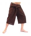 Thai fisherman shorts - brown - cotton