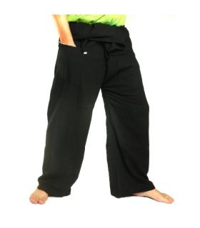 Thai fisherman pants - black - extra long cotton